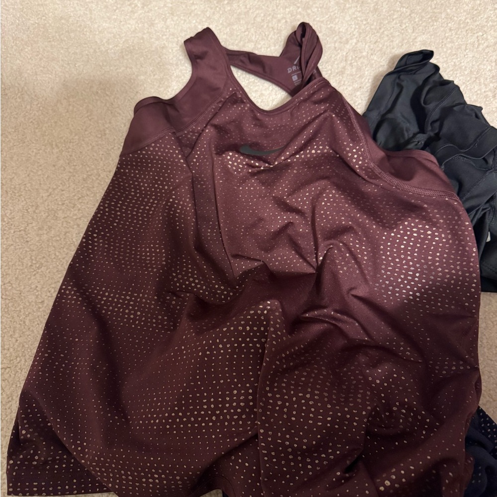 Nike Burgundy Dri-FIT Tank Top